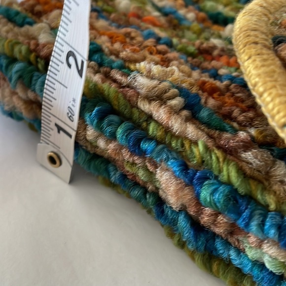 Jerry Terrence vintage carpet bag the original gold hardware brown strap multi - Picture 11 of 15